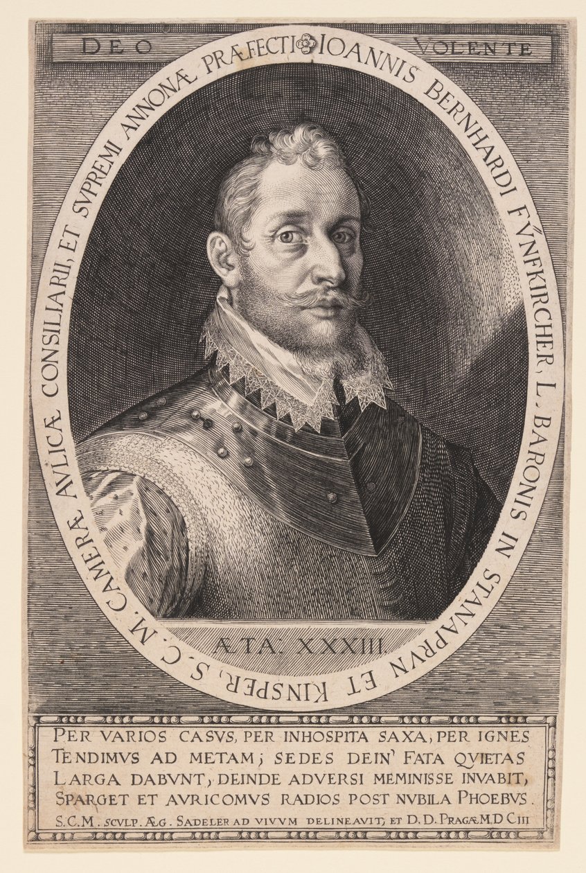 Johannes Bernhardt Fünfkircher, Barón de Stanaprun de Aegidius Sadeler II
