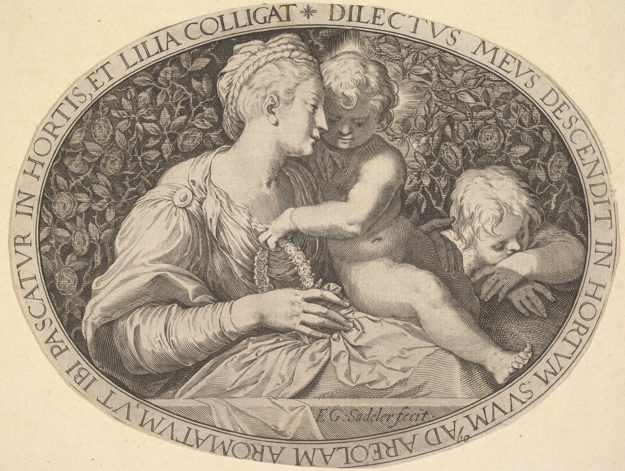 Madonna y Niño de Aegidius Sadeler II