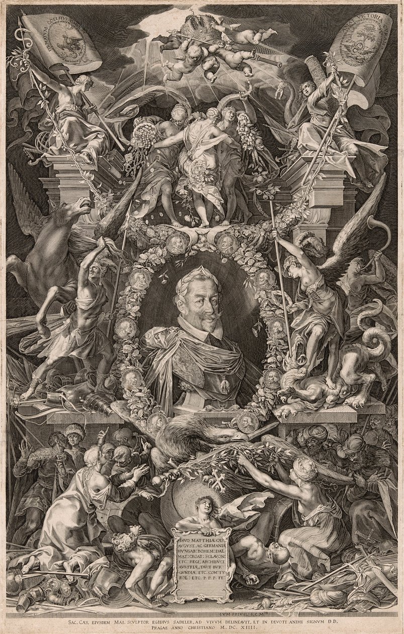 Retrato del emperador Matías de Aegidius Sadeler II