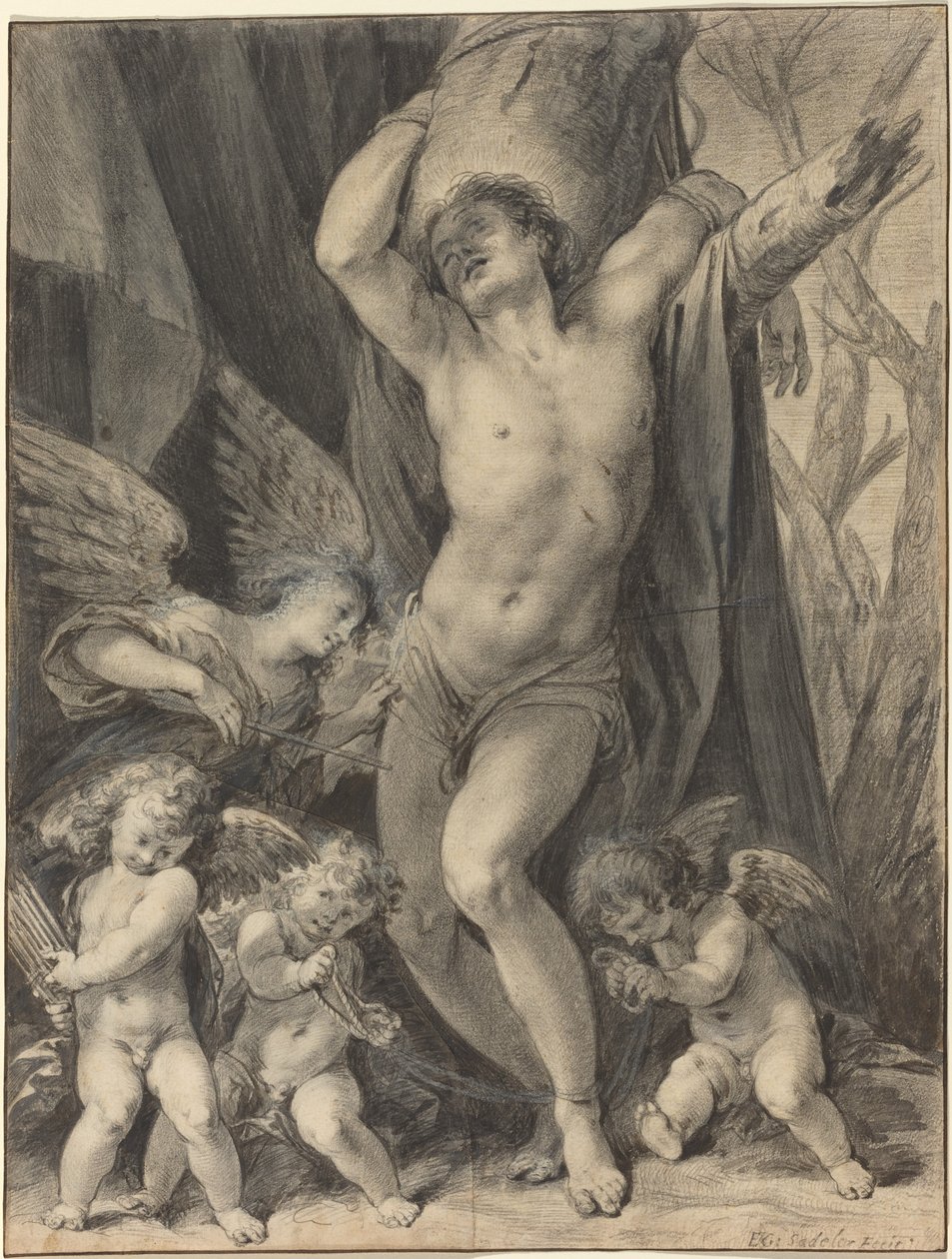 El Martirio de San Sebastián de Aegidius Sadeler II