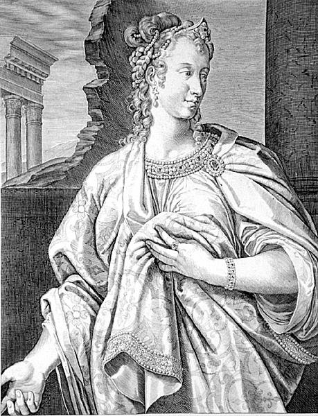 Aelia Petina esposa de Claudio de Aegidius Sadeler or Saedeler
