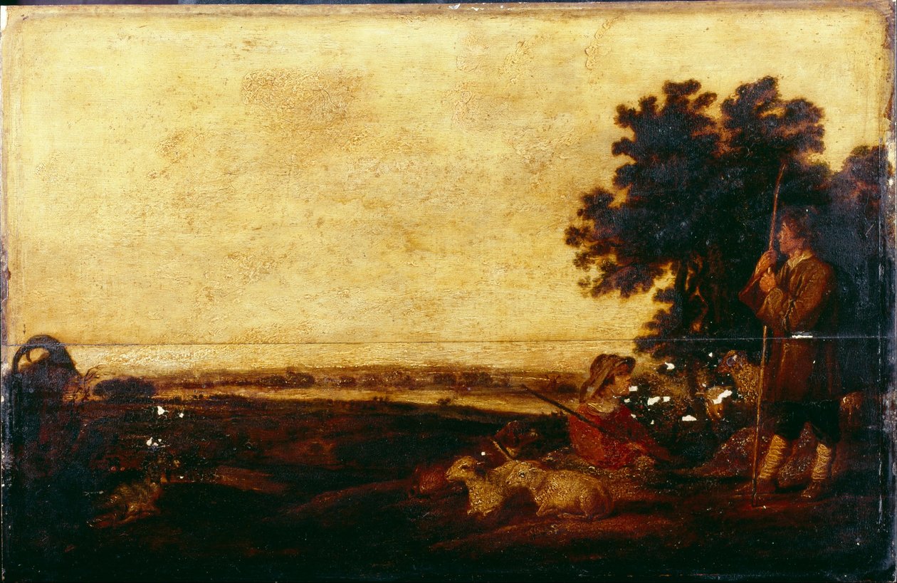Paisaje con pastores de Aelbert Cuyp