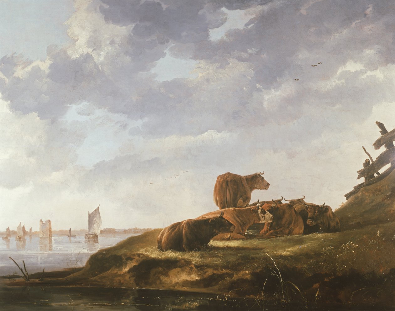 Siete vacas de Aelbert Cuyp