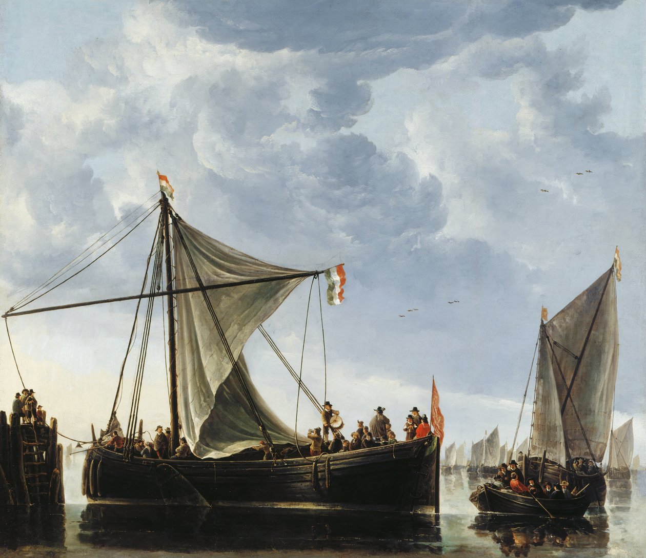 El barco de paso de Aelbert Cuyp
