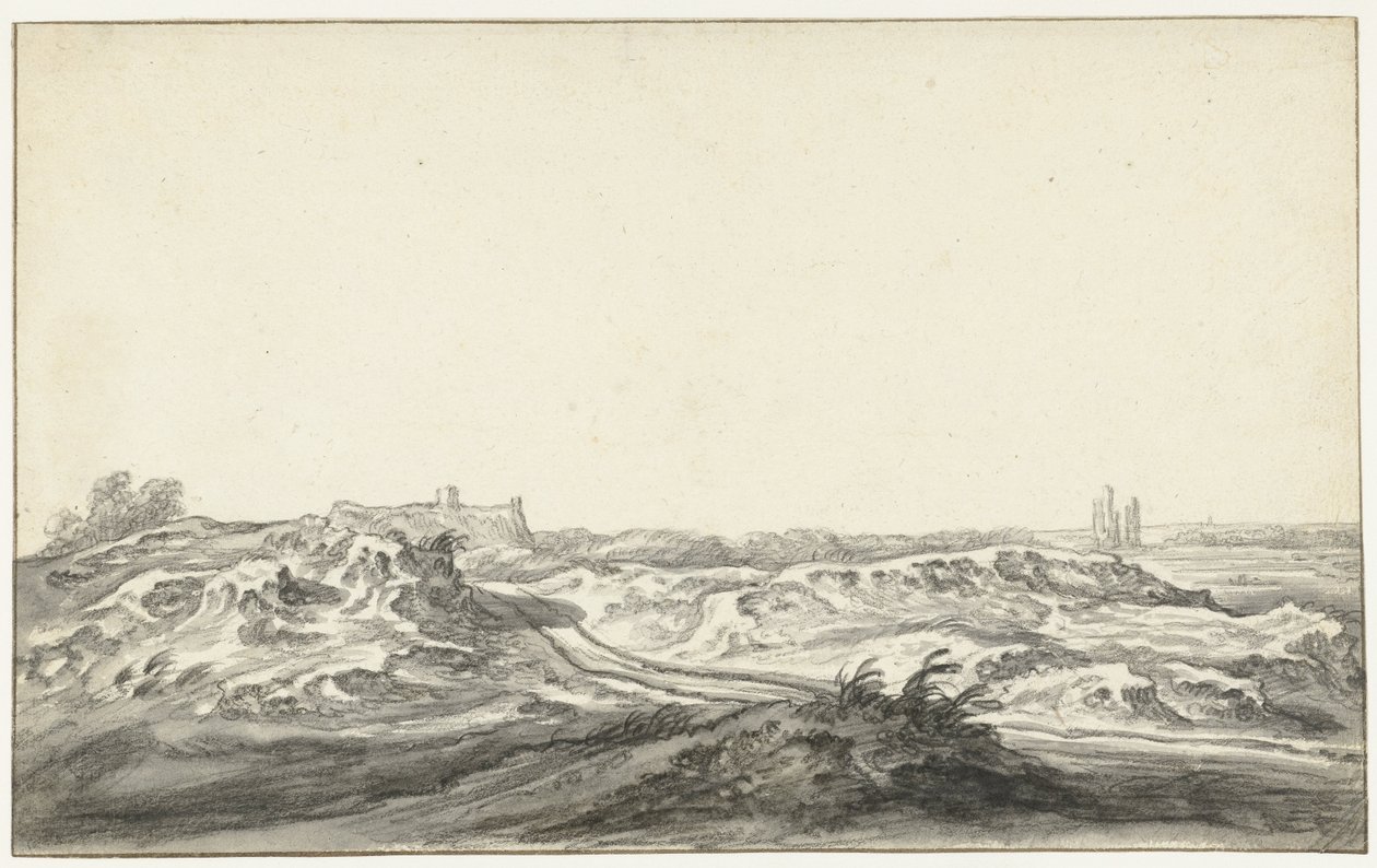 Vista desde las dunas del Huis te Kleef, cerca de Haarlem de Aelbert Cuyp