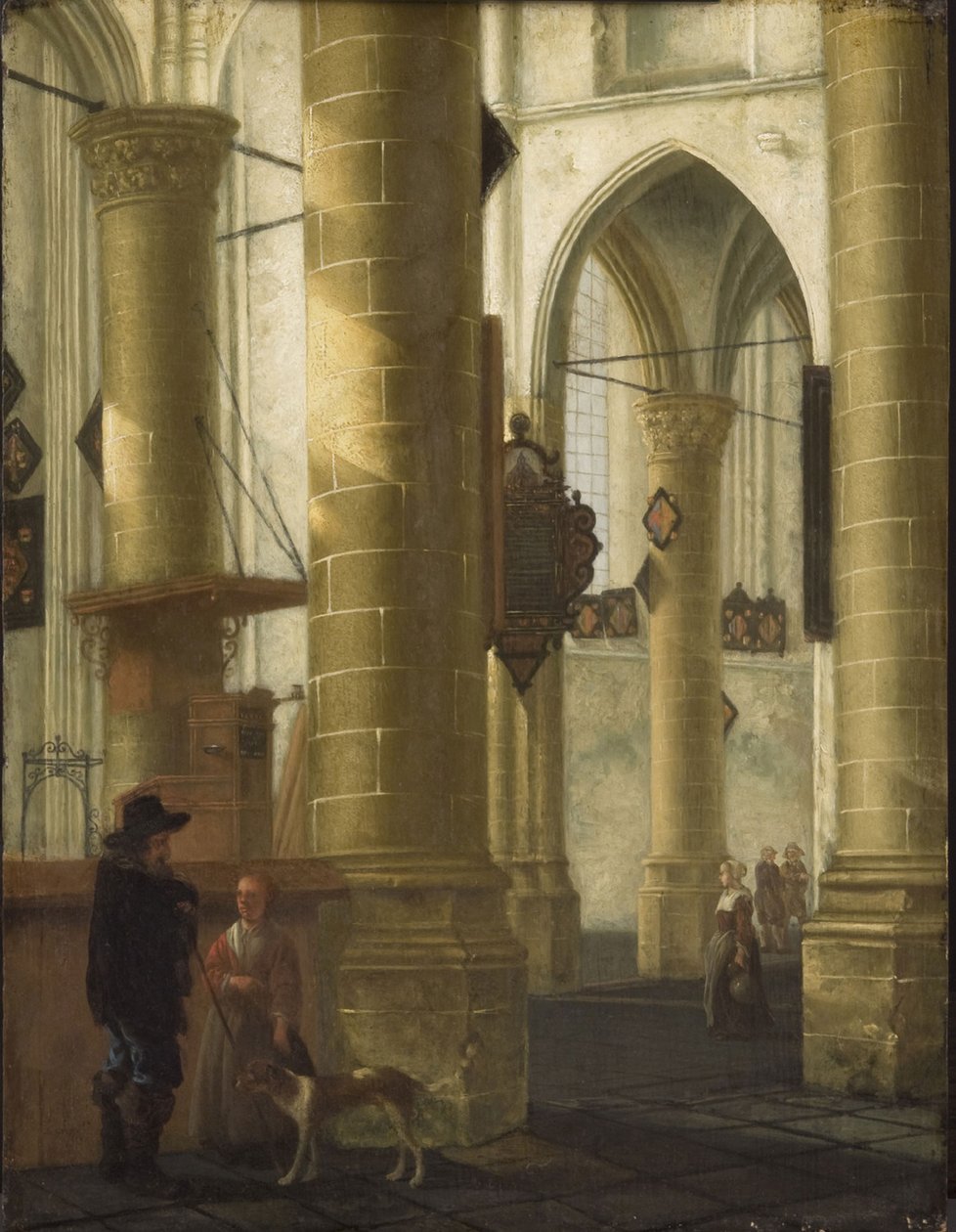 Interior de la Grote Kerk, Dordrecht de Aelbert Cuyp