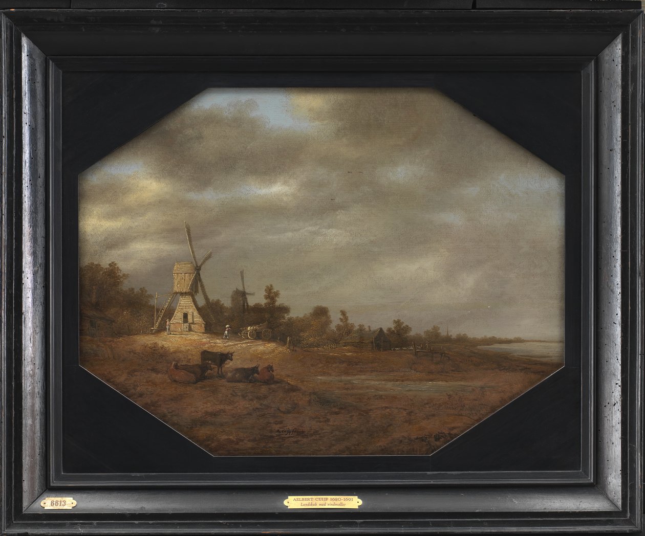 Paisaje con molinos de viento de Aelbert Cuyp