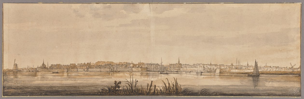Vista panorámica de Dordrecht y del río Mosa de Aelbert Cuyp