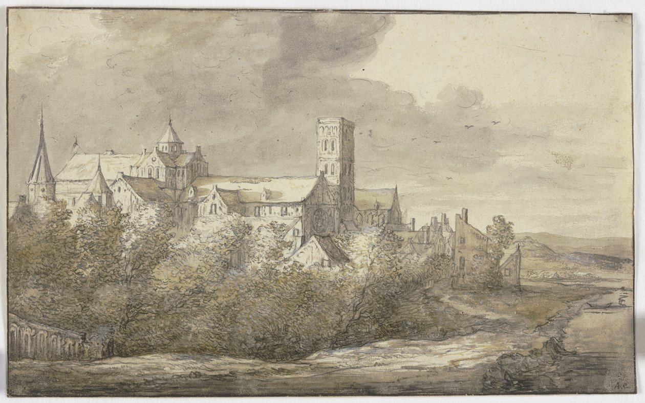 Iglesia de Santa María en Utrecht de Aelbert Cuyp