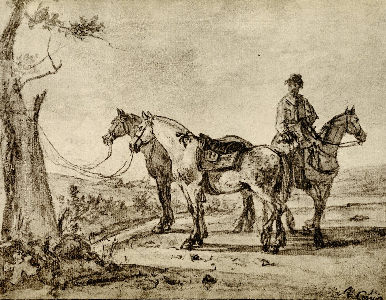Tres caballos de Aelbert Cuyp