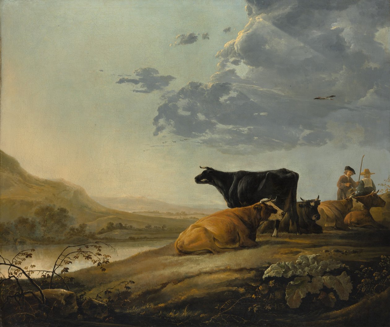 Jóvenes pastores con vacas, ca. 1655-60 de Aelbert Cuyp