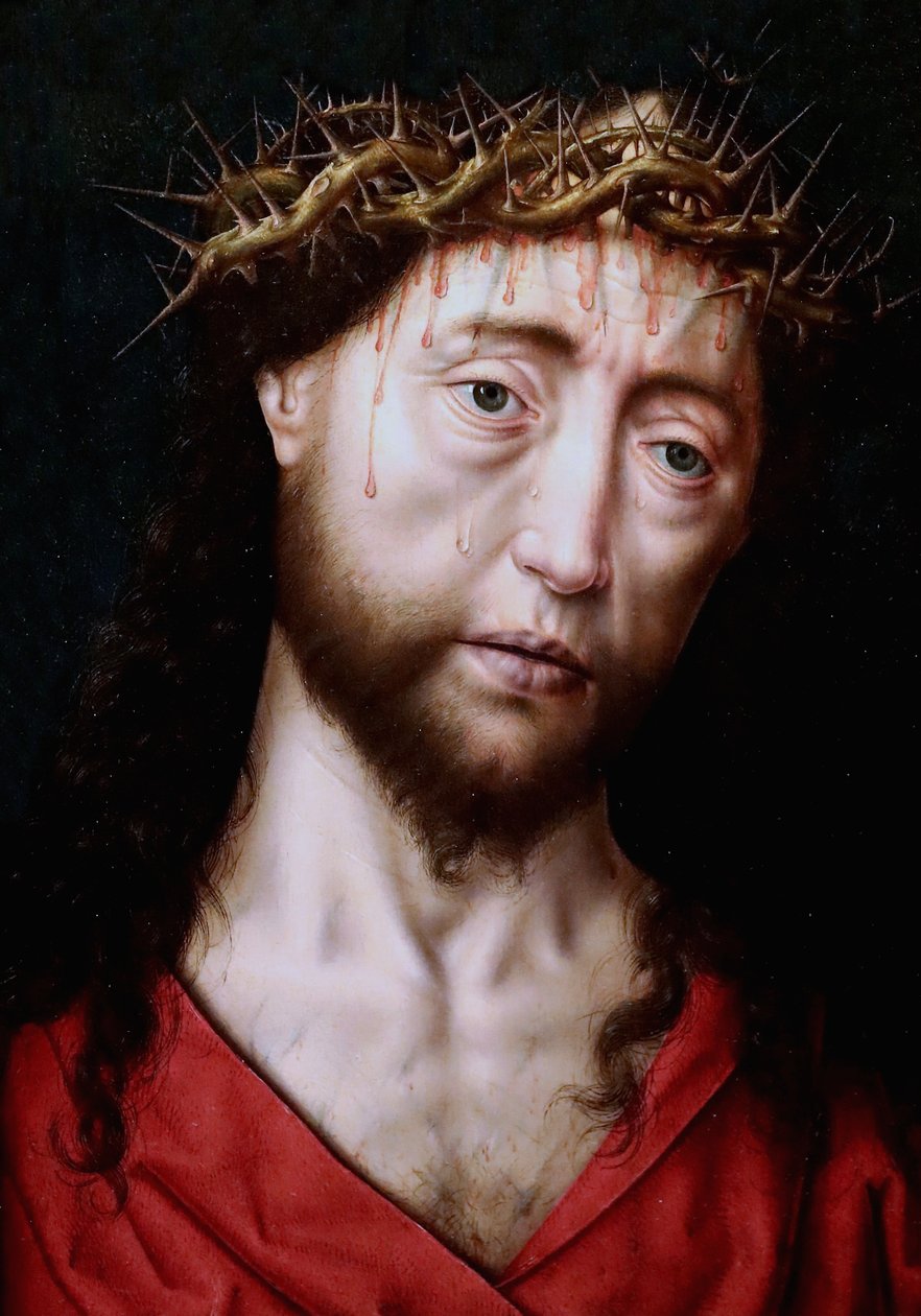 Holandés: Cristo coronado de espinas / Retrato de Cristo de Aelbrecht Bouts