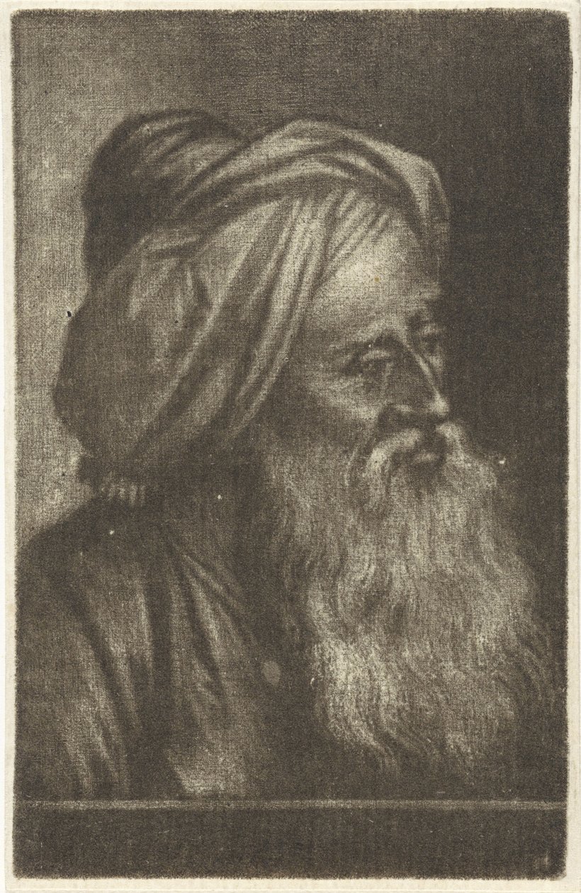 Busto de hombre con turbante de Aert Schouman