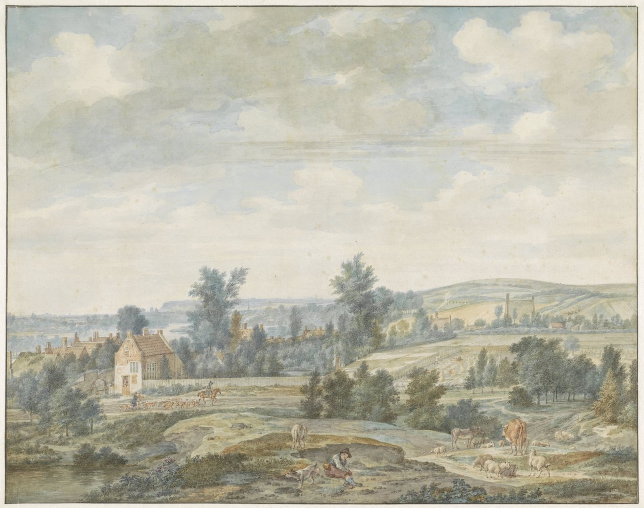 Vista de Middachten y Dieren
Paisaje de Aert Schouman