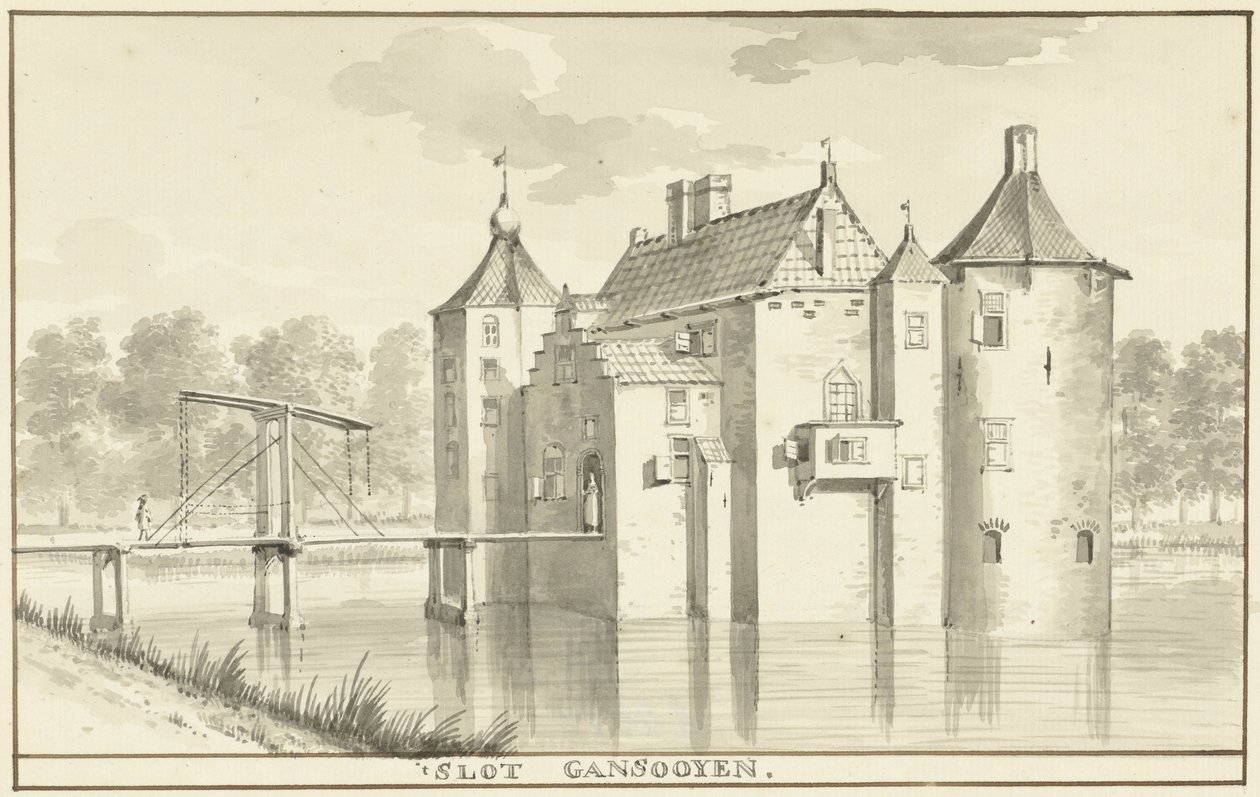 El castillo Gansoyen por Drongelen 