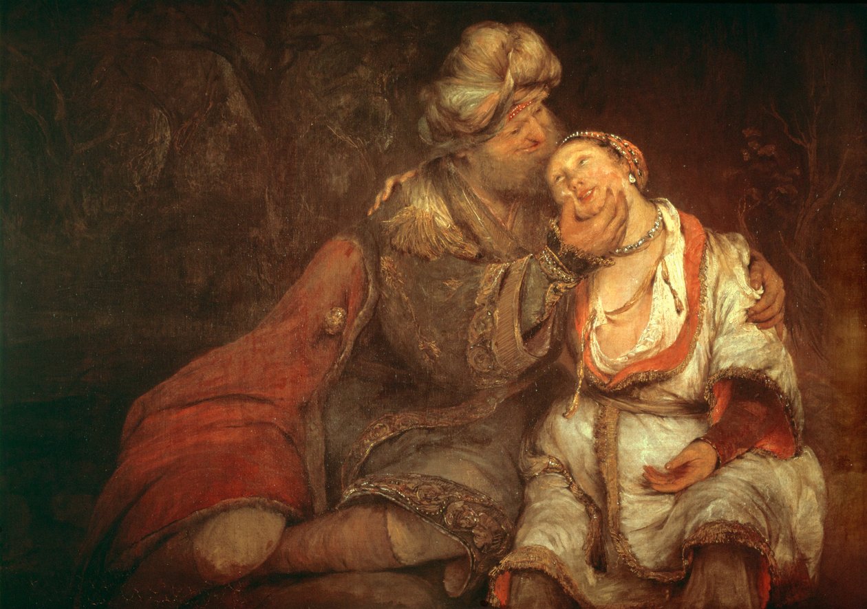Rut y Booz ... (óleo sobre lienzo) de Aert de Gelder