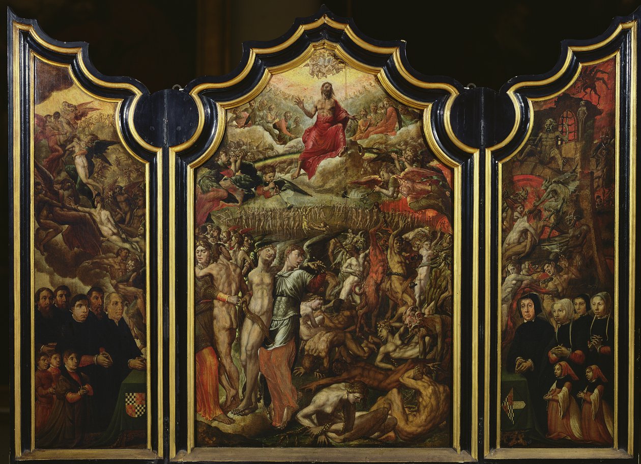 Tríptico del Juicio Final, 1555 de Aertgen Claesz van Leyden
