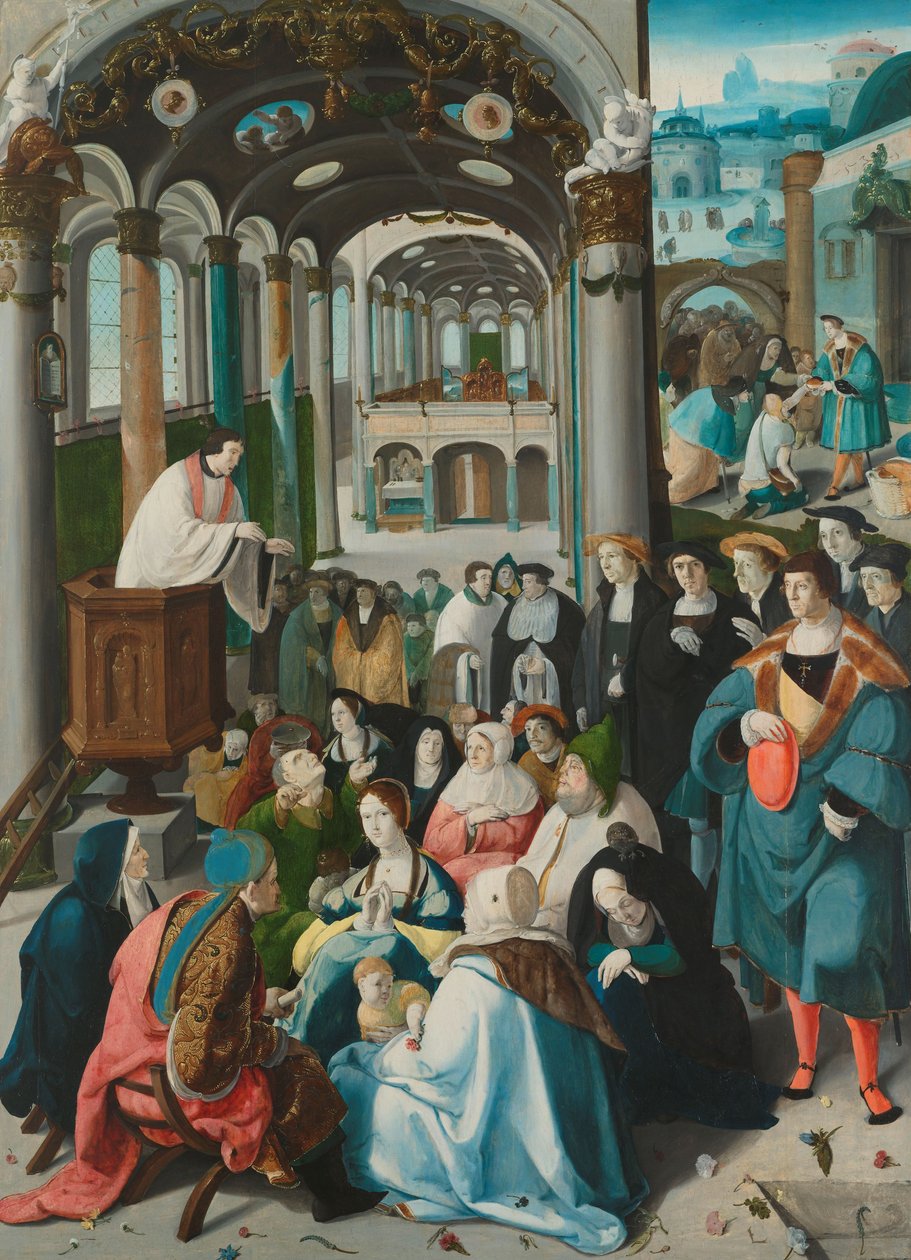 La llamada de San Antonio, c.1530 de Aertgen Claesz van Leyden