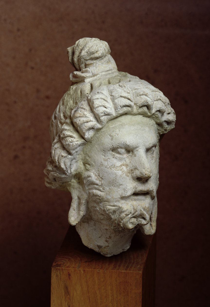 Cabeza de Brahma, Afganistán, siglo II-IV de Afghan School