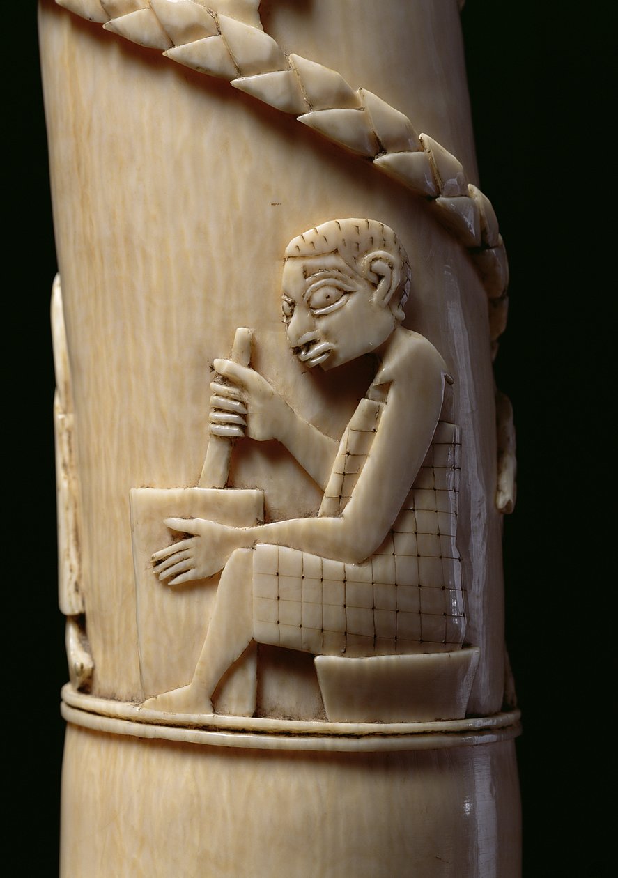 Colmillo Tallado, Congo (detalle) de African