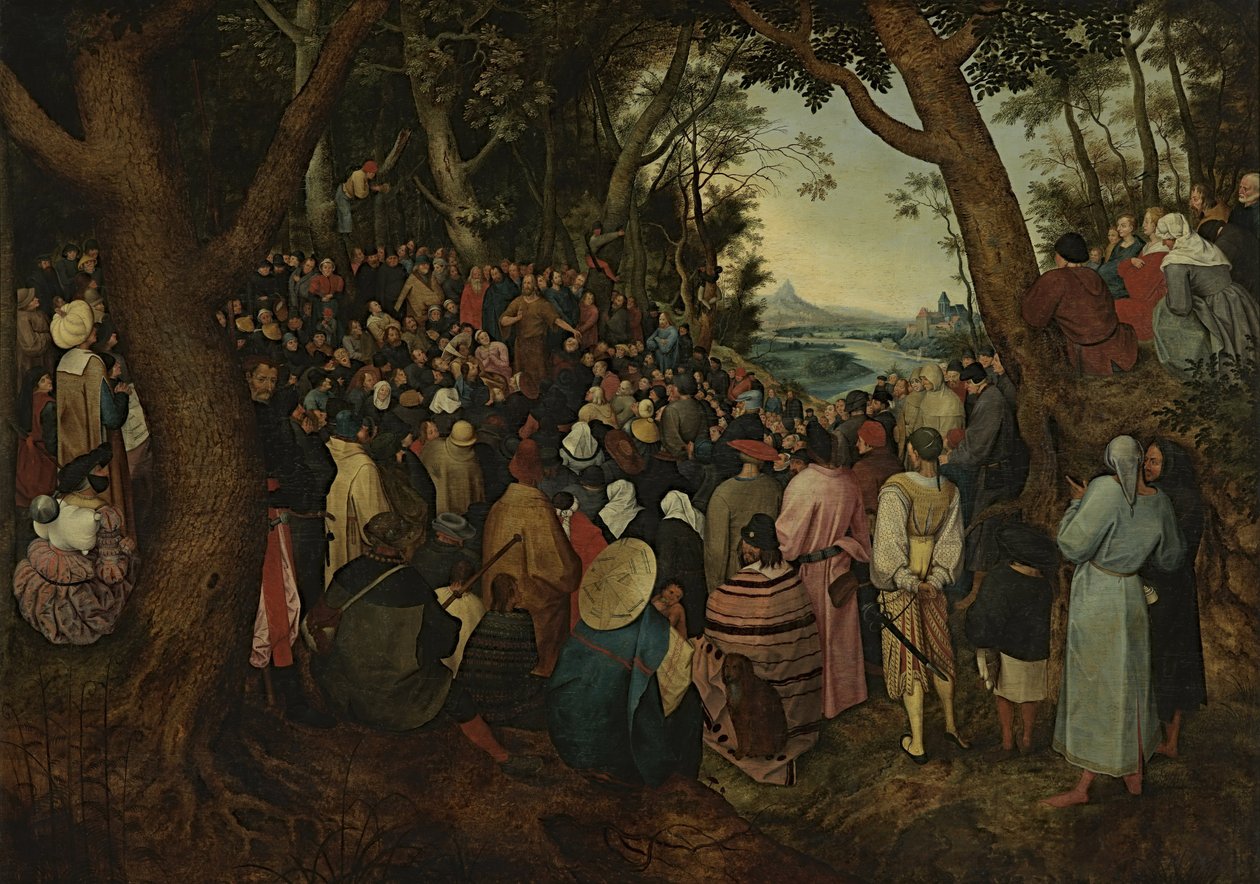San Juan predicando a la multitud (copia de Pieter Bruegel el Viejo) de After Pieter Brueghel the Elder