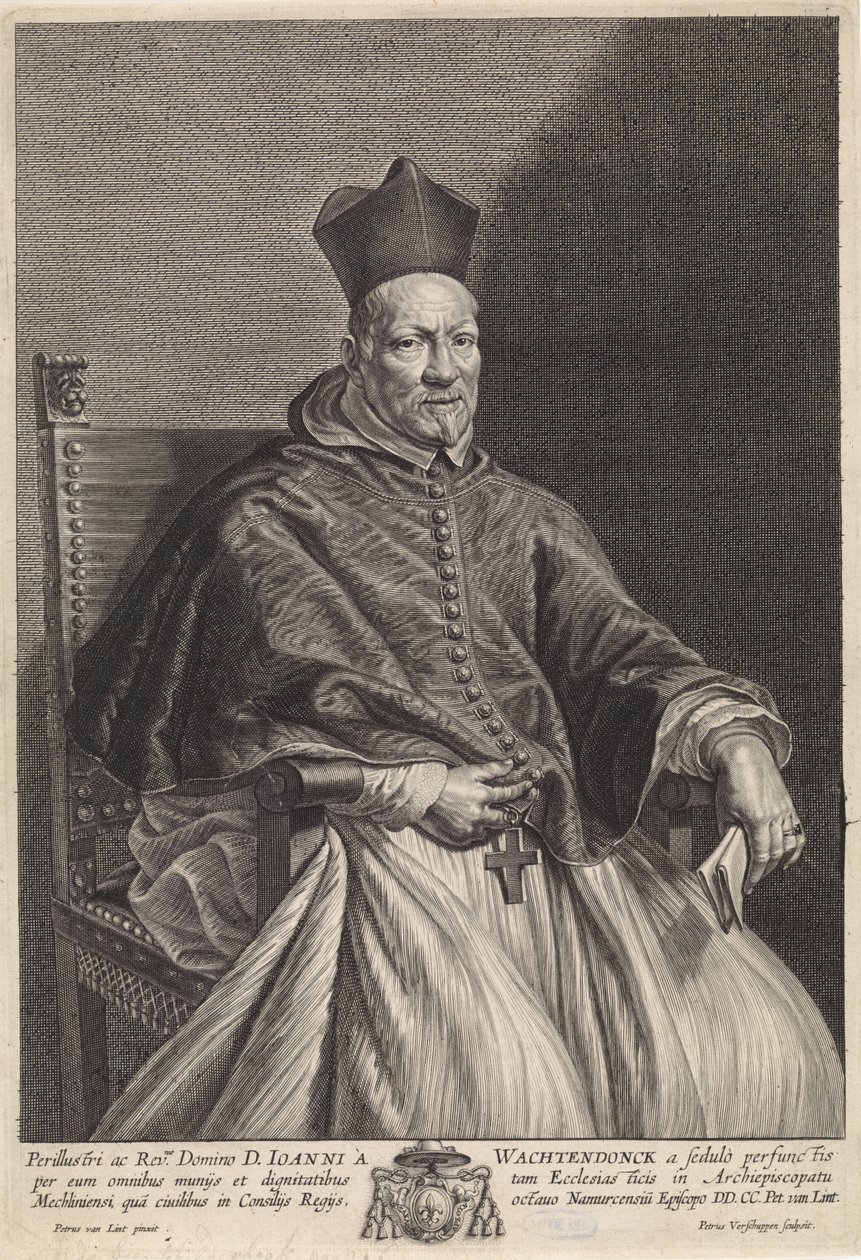 Retrato del obispo Johannes Wachtendonck de Pieter van Lint