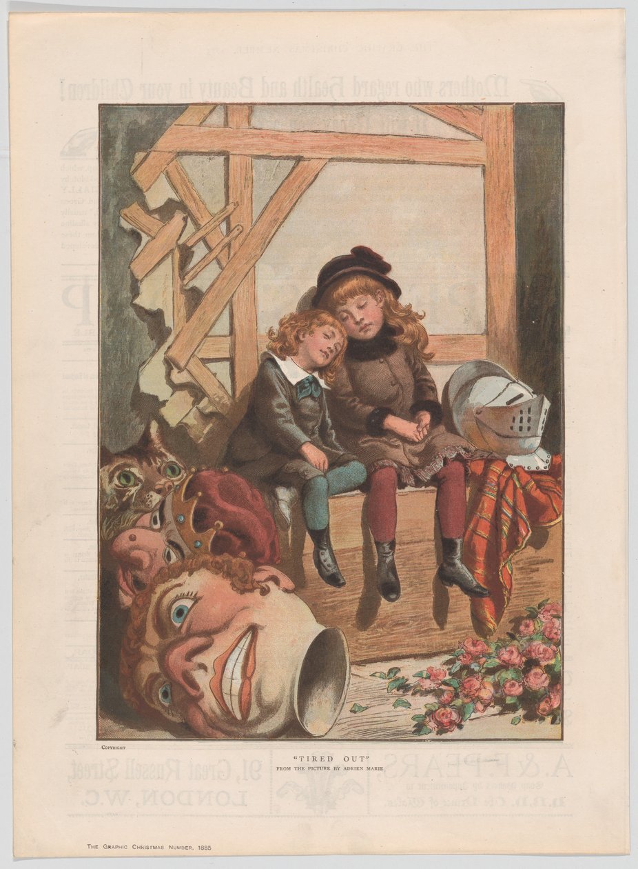 Agotado, del número de Navidad de The Graphic, 7 de diciembre de 1885 de After Adrien Emmanuel Marie.
