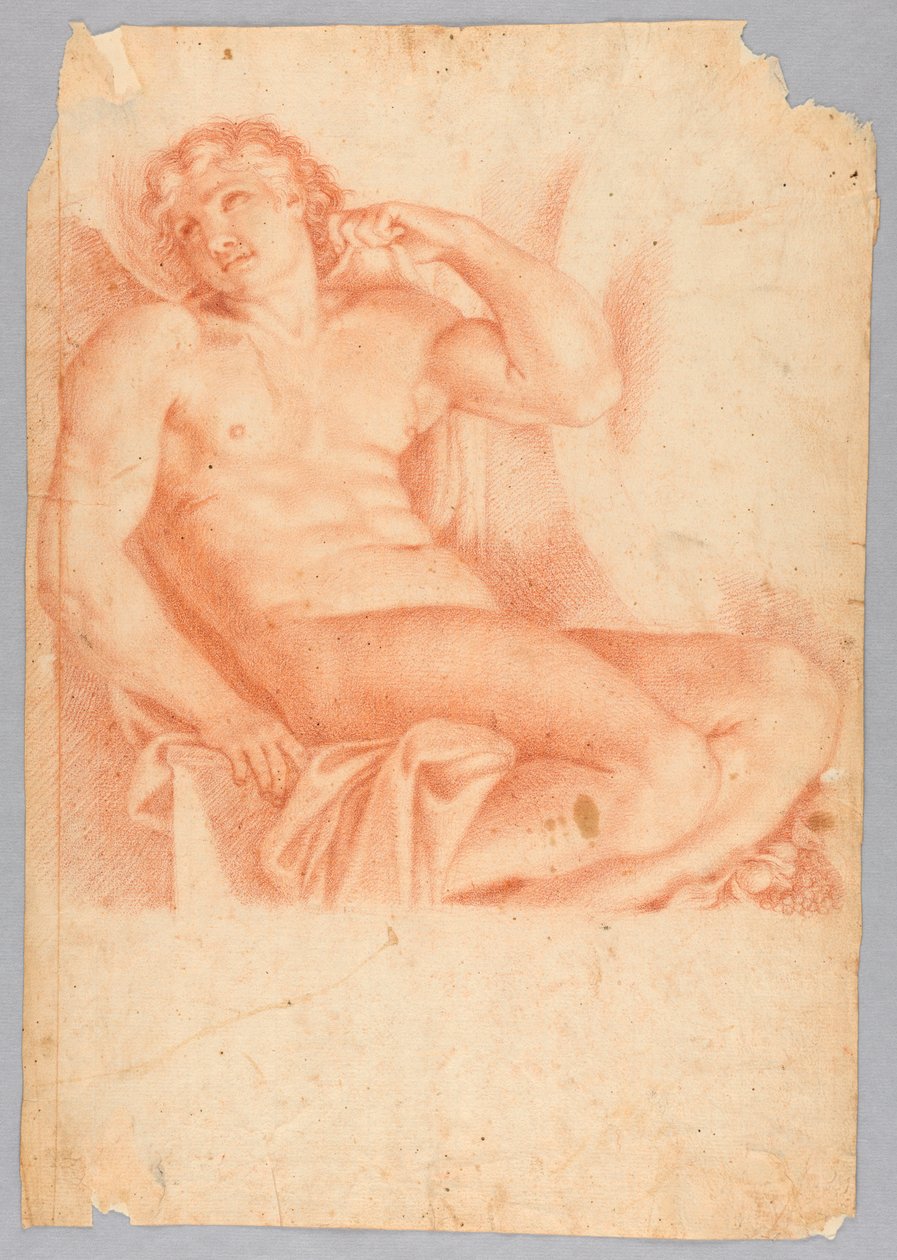 Esclavo de Héroe y Leandro en la Galería Farnese, después de Annibale Carraci de After Annibale Carracci