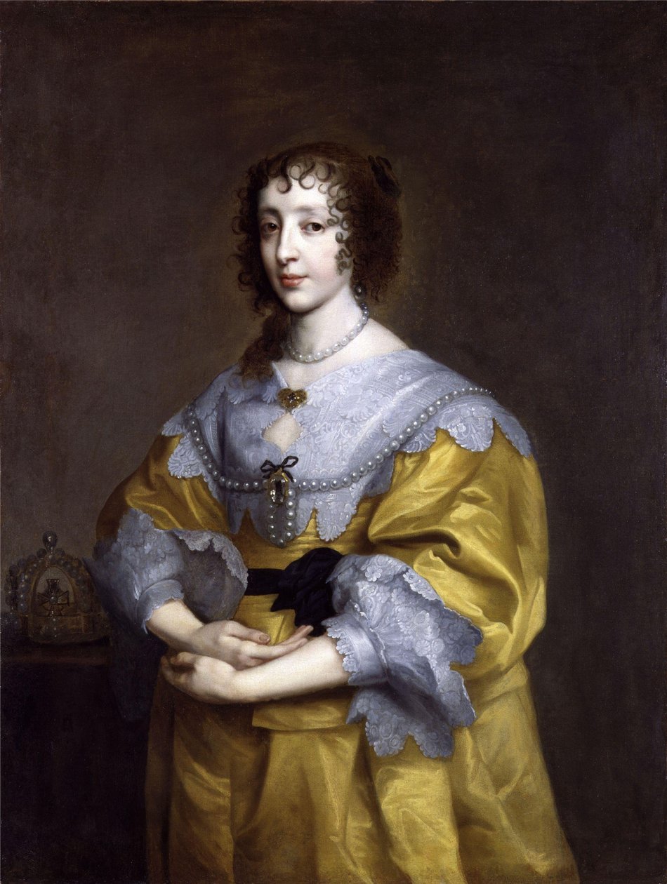Retrato de Enriqueta María de Borbón, reina de Inglaterra (1609-1669) de after Anthony van Dyck