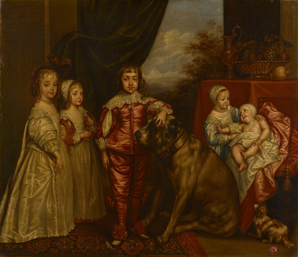 Los cinco hijos mayores de Carlos I de after Anthony van Dyck