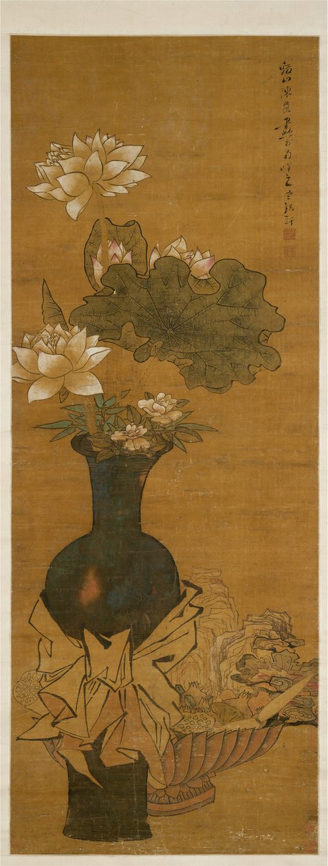 Jarrón de flores de After Chen Hongshou