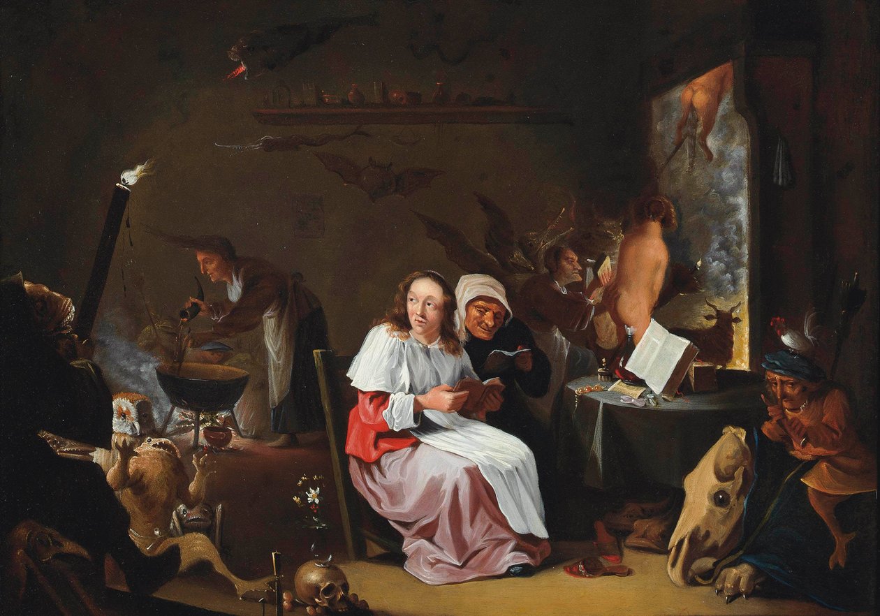 El Sabbat de las brujas de After David Teniers the Younger