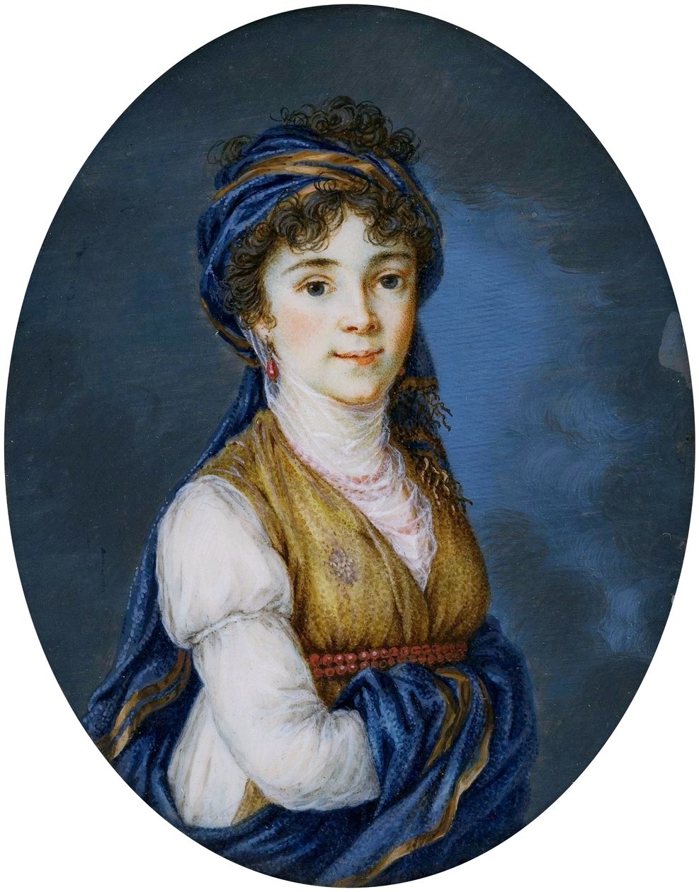 Polaco: Miniatura de la princesa Anna Grigorievna Belosselsky-Belozersky (1773-1846). de after Élisabeth Louise Vigée Le Brun