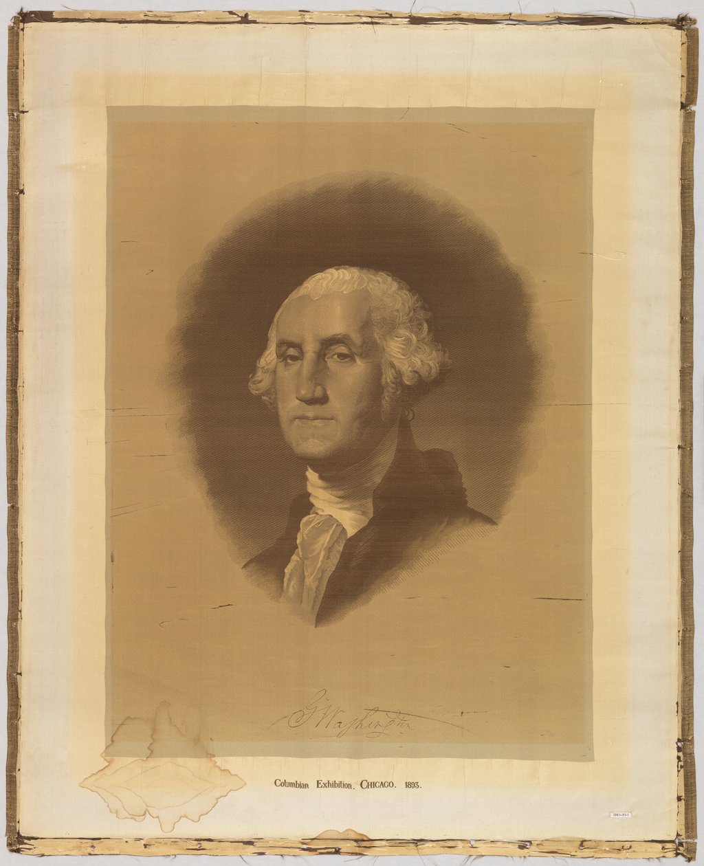 Retrato tejido de After Gilbert Stuart