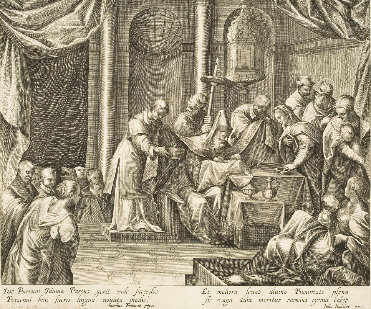 La circuncisión de Cristo de after Jacopo Tintoretto