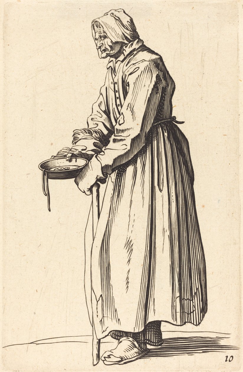 Mendiga con Sartén de After Jacques Callot