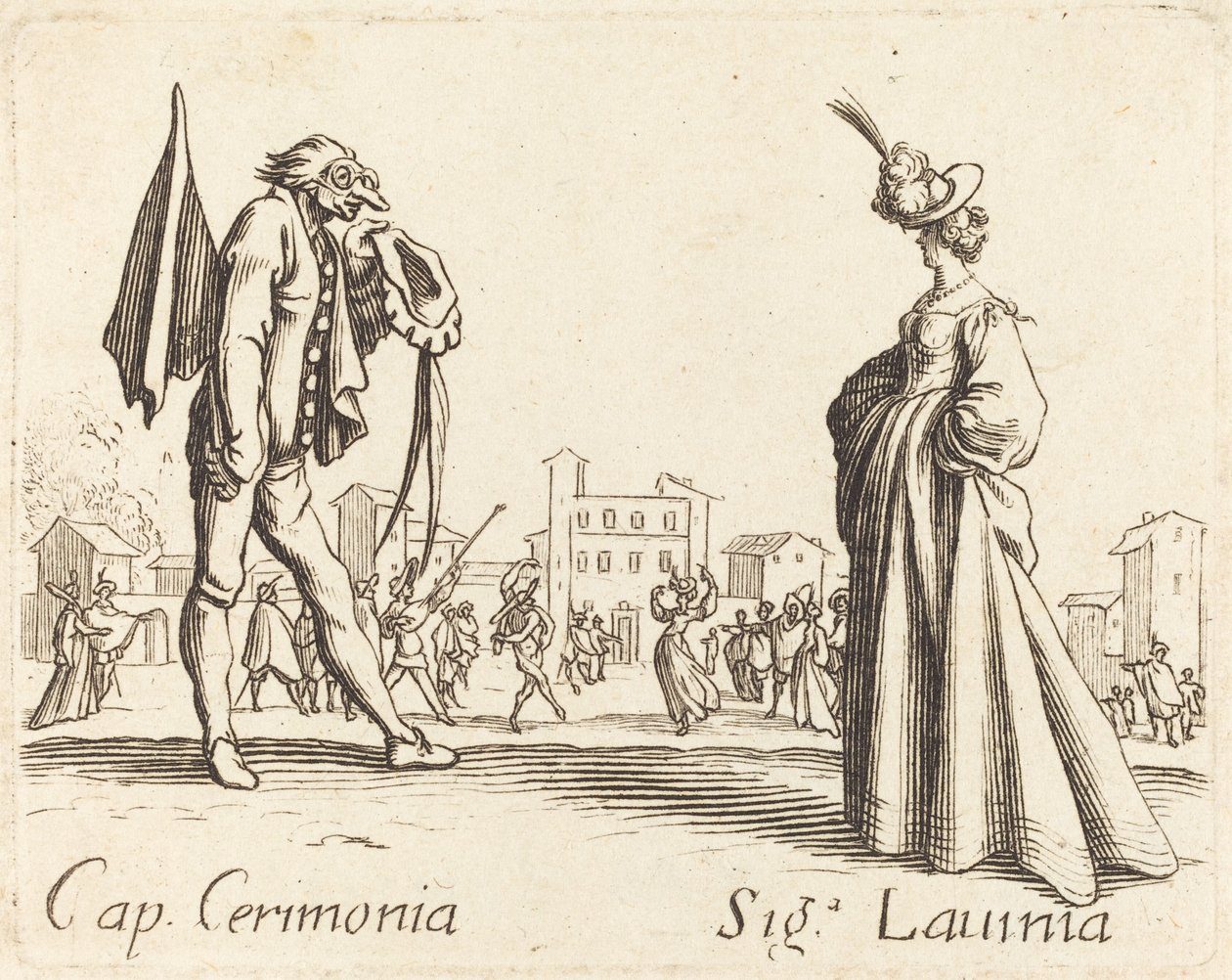 Cap. Cerimonia y Sra. Lavinia de After Jacques Callot