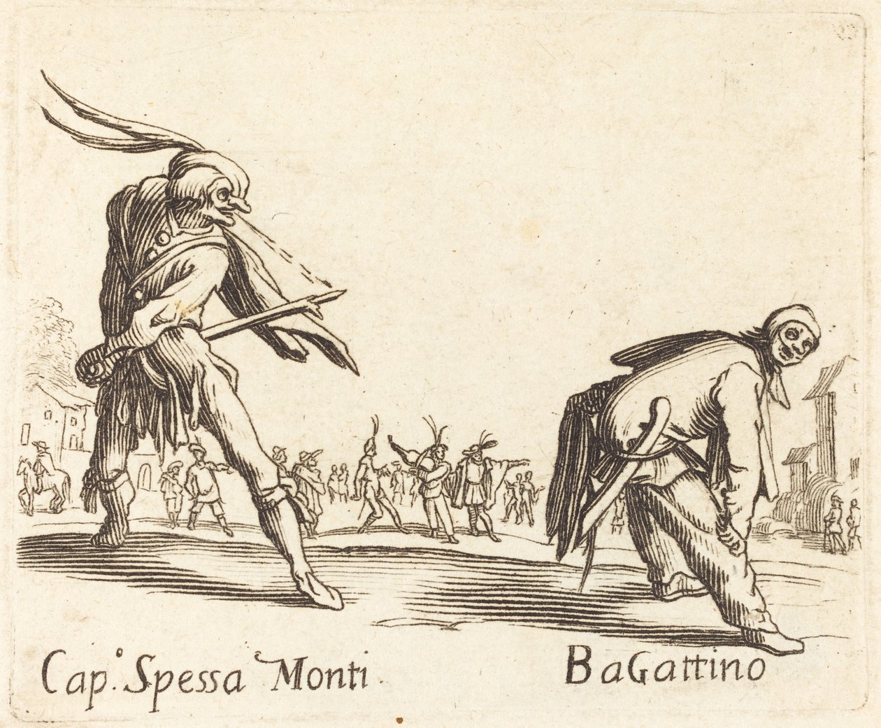 Cap. Spessa Monti y Bagattino de After Jacques Callot