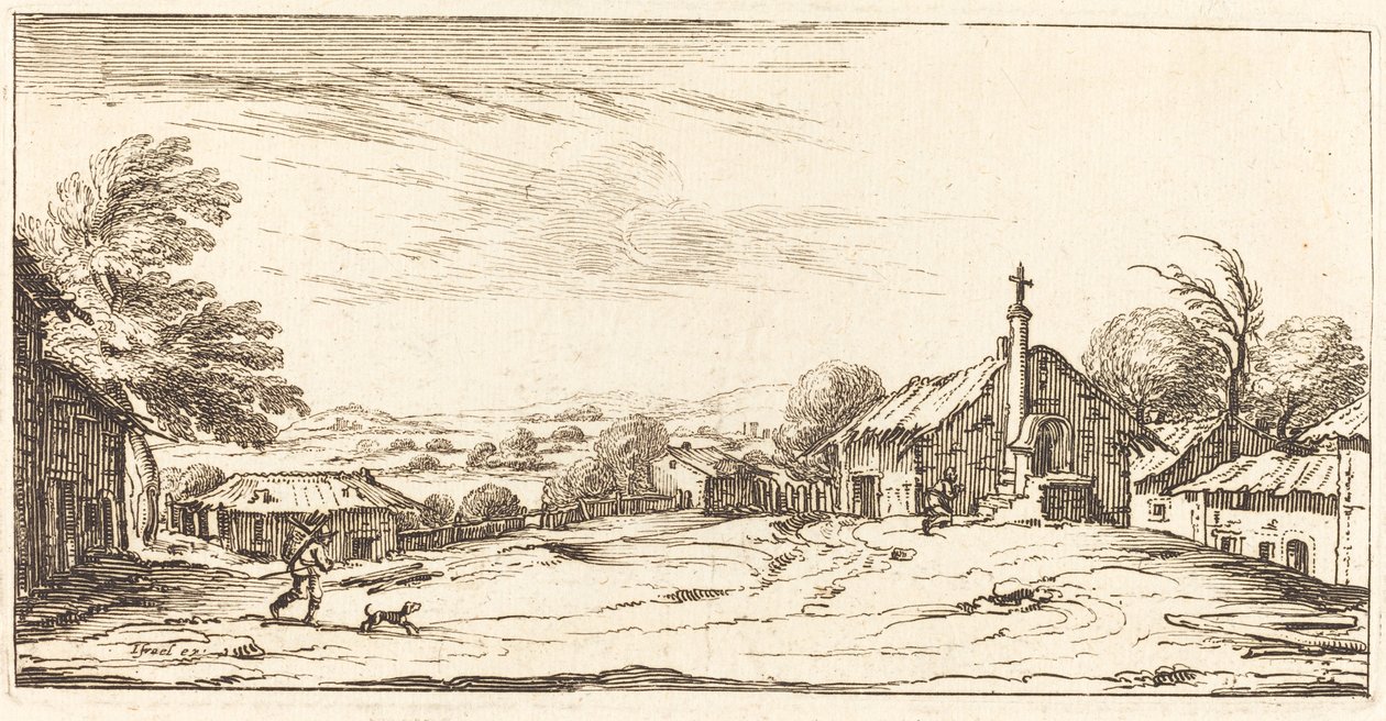 Paisaje de After Jacques Callot