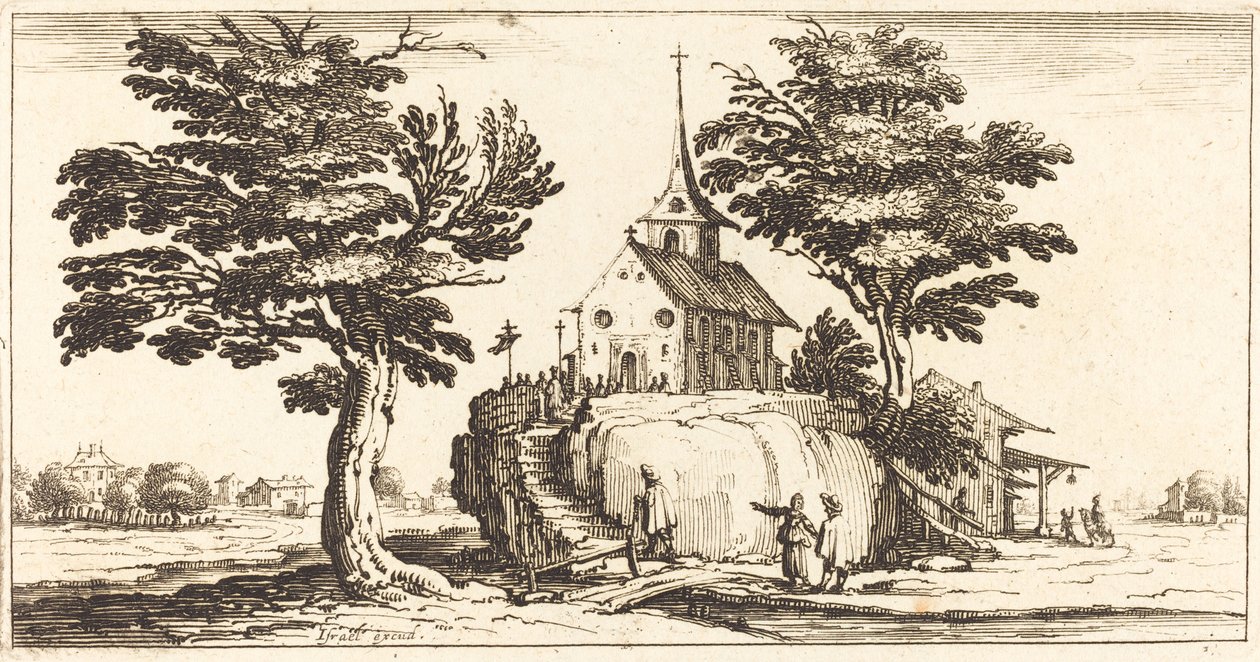 Paisaje de After Jacques Callot