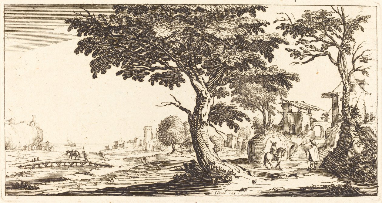 Paisaje de After Jacques Callot