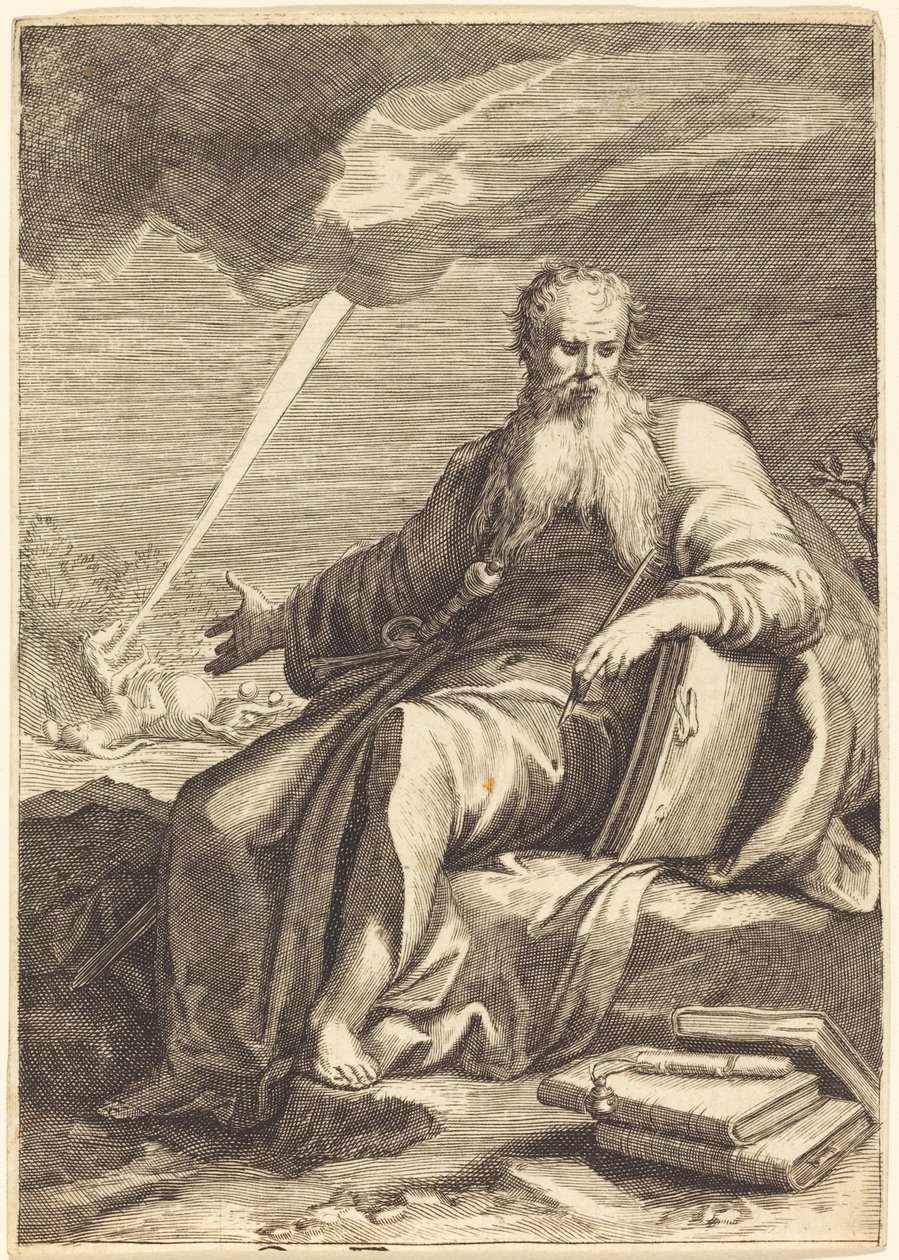 San Pablo, sentado de After Jacques Callot