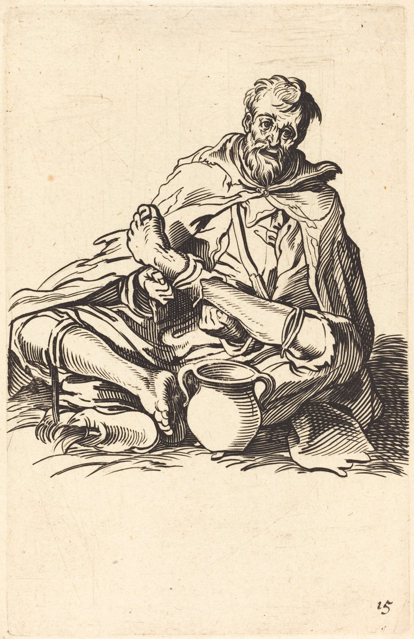 El Hombre Enfermo de After Jacques Callot