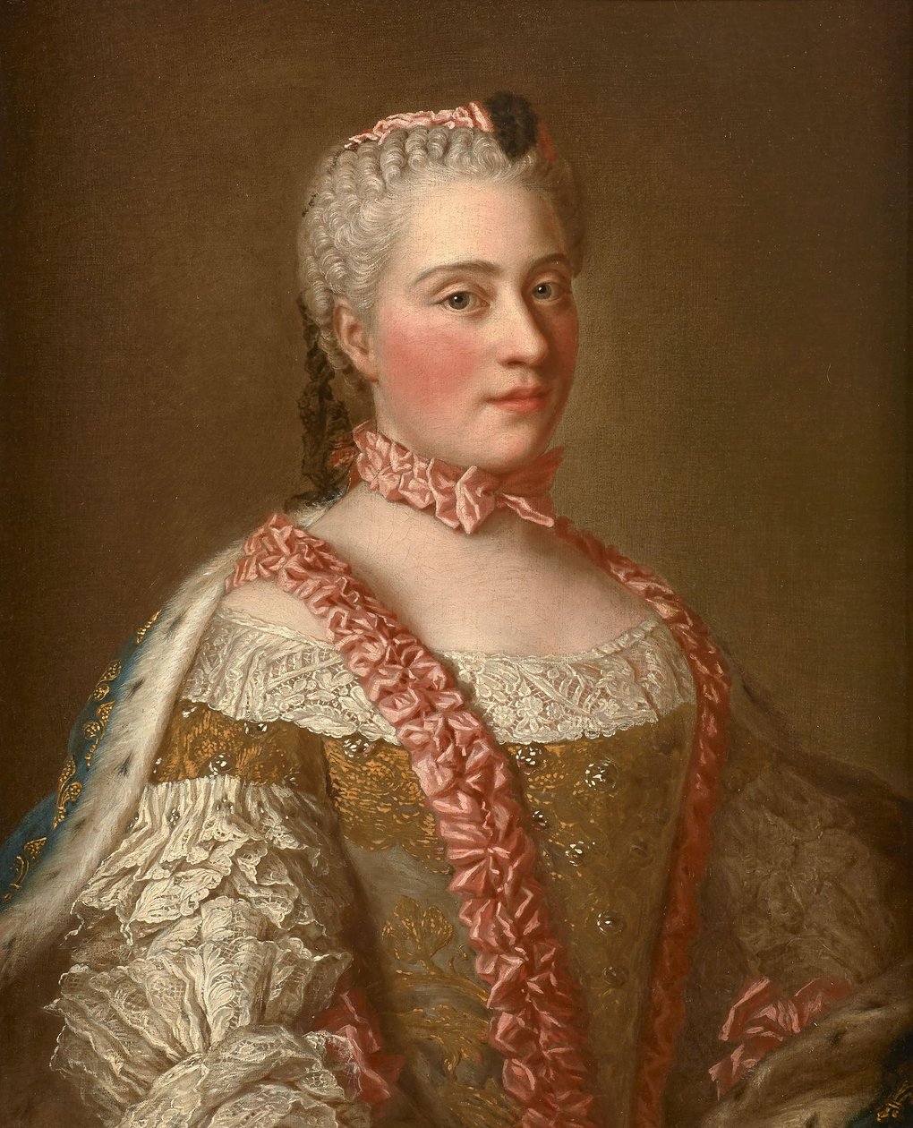 Según Jean Étienne Liotard - Retrato de Marie-Josèphe de Saxe de after Jean Etienne Liotard