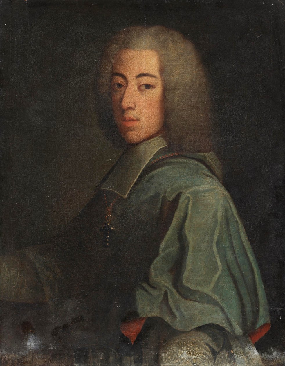 Alemán: Retrato de Johann Theodor (1703-1763), hijo del príncipe elector Max Emanuel de Baviera Johann Theodor de Baviera, hijo de Maximilian II Emanuel de After Joseph Vivien