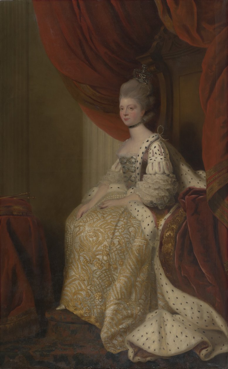 Carlota Sofía de Mecklemburgo-Strelitz (1744-1818), reina consorte de Jorge III de after Joshua Reynolds