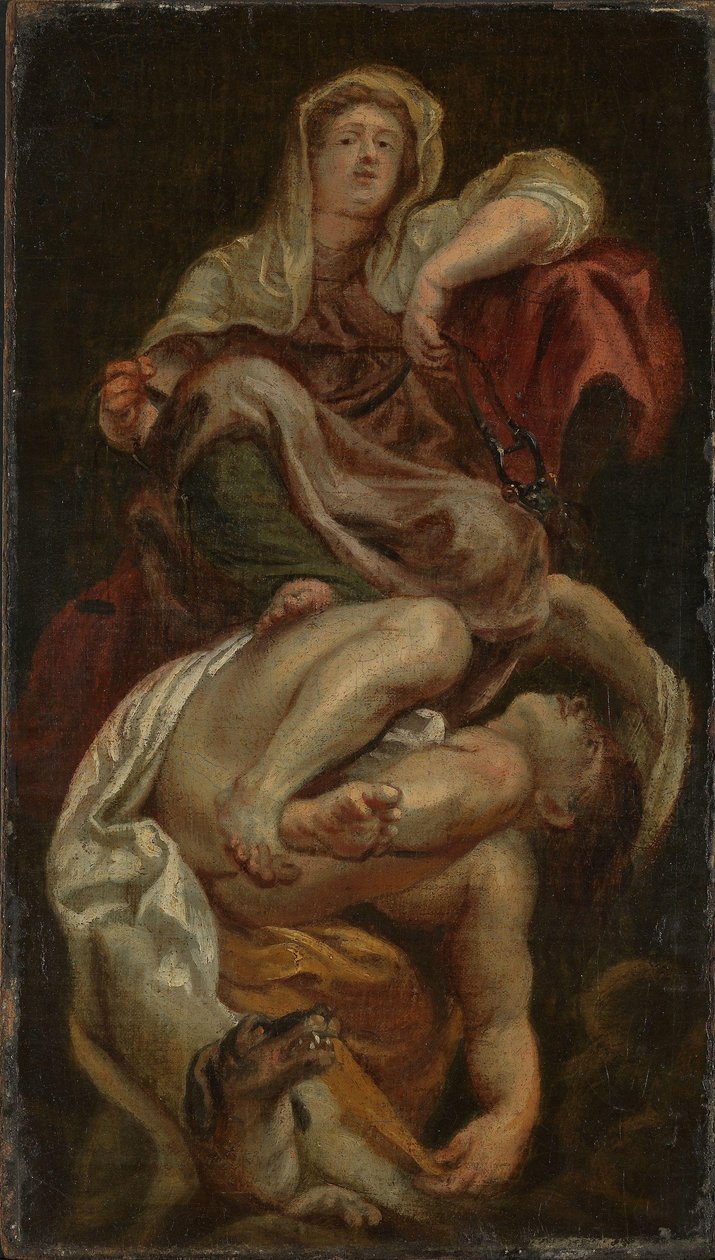 La templanza triunfa sobre la intemperancia de after Peter Paul Rubens