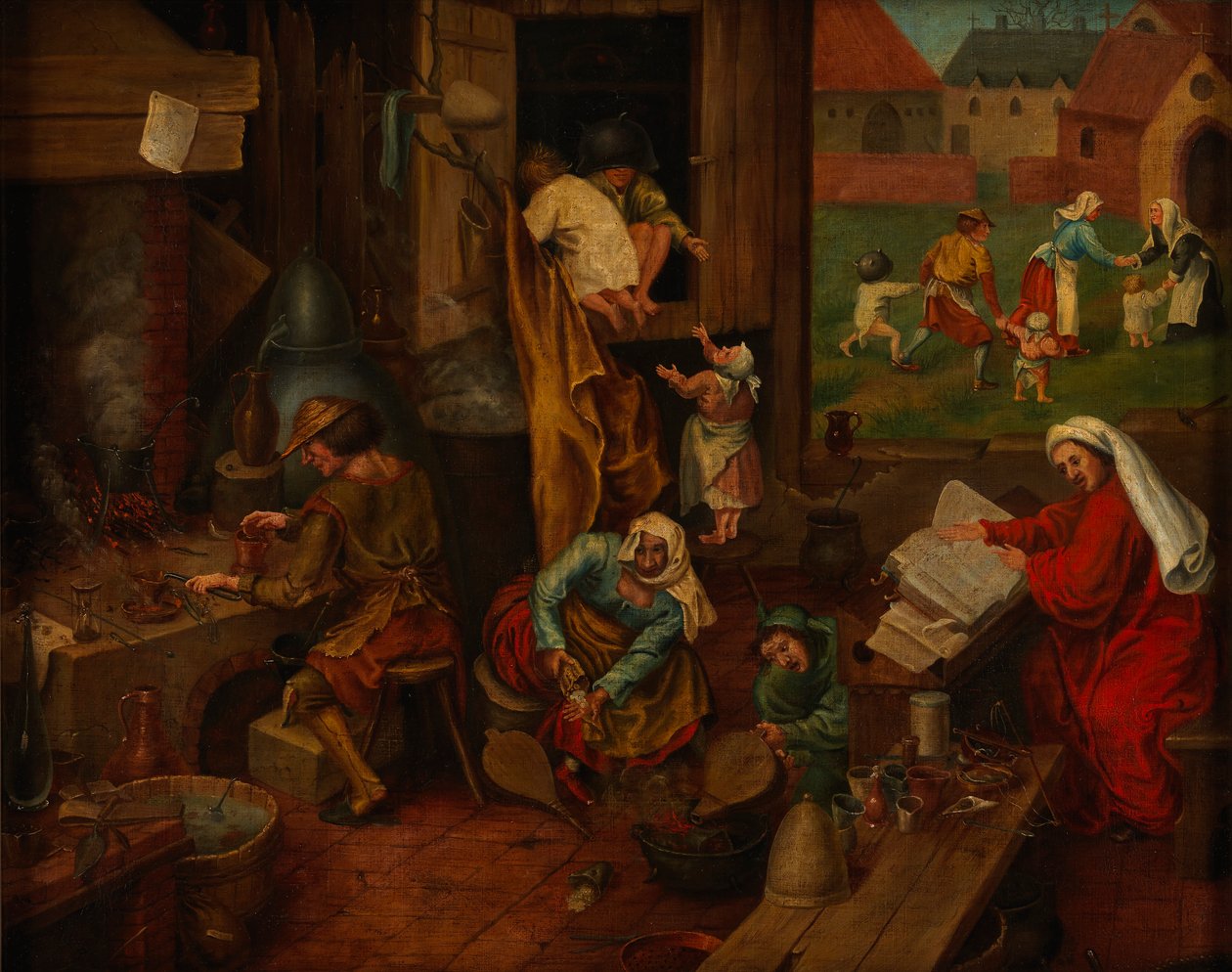 Un alquimista de After Pieter Brueghel the Elder