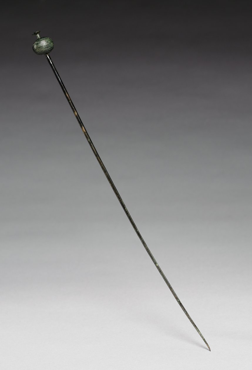 Alfiler de prenda, c.1400 a.C. (bronce fundido y forjado) de Age Bronze