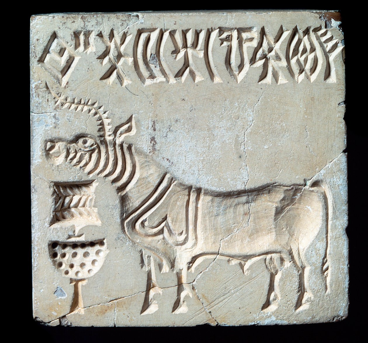 Sello de piedra, de Mohenjo-daro, siglo XXVI-XXV a.C. (Edad de Bronce) de Age Bronze